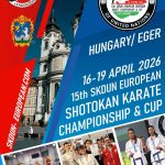 15th SKDUN European Karate Championship and Cup in Ferenc Kemény Sports Hall - Eger, Hungary on 16-19 April 2026